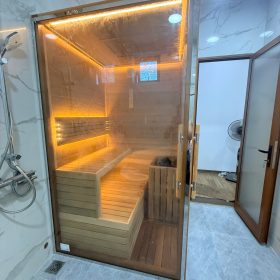Thi công phòng xông hơi cao cấp 2026 tại Hòa Bình (14)