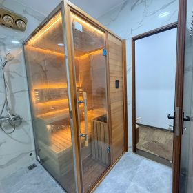Thi công phòng xông hơi cao cấp 2026 tại Hòa Bình (15)