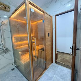 Thi công phòng xông hơi cao cấp 2026 tại Hòa Bình (16)