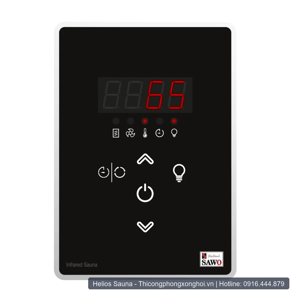 Bảng điều khiển cảm ứng phòng xông hồng ngoại SAWO Infrared 2.0
