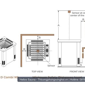 Máy Xông Hơi Khô Tạo Ẩm Công Nghiệp SAWO Taurus D Combi (TRDC-120NS / 150NS / 180NS) - Hình ảnh 2 chính hãng SAWO Phần Lan